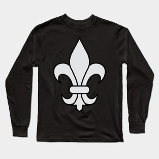 fleur de lis (silver) Long Sleeve T-Shirt